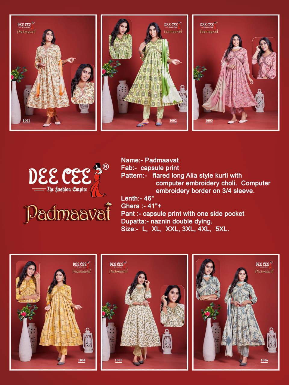 Padmaavat By Deecee Alia Cut Rayon Printed Kurti With Bottom Dupatta Wholesale Market In Surat
